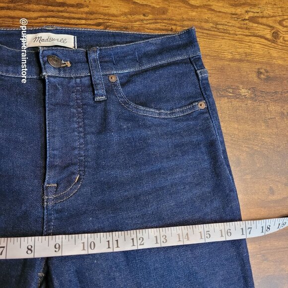 Madewell Jeans 30 Skinny 9" Mid Rise Woodland Wash MA938 Tummy Control Stretch - Picture 9 of 13